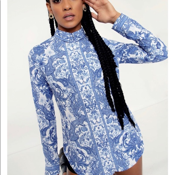 CHINOISERIE LONG SLEEVE BUSINESS TIME SHIRT - Picture 8 of 11